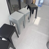 憶琳居凳子塑料凳子家用可疊放塑料凳板凳椅子軟包凳子加厚餐椅6把裝 曬單實拍圖