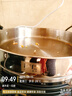 利仁（Liven）電餅鐺電煎鍋家庭用304不銹鋼0涂層電餅檔32cm加大55mm加深三明治早餐機(jī)DJG-J3255 曬單實(shí)拍圖
