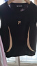 FILA FUSION斐樂潮牌女子針織背心2025夏季新款拼色修身無袖上衣 正黑色-BK M 165/84A/M 曬單實(shí)拍圖