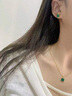 MITHAOL KUSC孔雀石耳釘女香水瓶設計輕奢小眾耳飾氣質(zhì)生日禮物送女友高級感 孔雀石耳釘【順豐空運代寫(xiě)賀卡】 情人節紀念日生日禮物禮盒套裝 曬單實(shí)拍圖