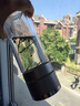 尚佳幫車載雙層泡茶杯摔不碎的玻璃杯茶水分離車載大容量水杯 商務(wù)黑-【贈杯套+杯刷】 600ml 一鍵開蓋高硼硅玻璃杯防摔 曬單實拍圖