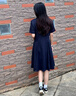FILA 斐樂官方女裝針織連衣裙時(shí)尚休閑基礎(chǔ)防曬收腰裙子 傳奇藍(lán)-NV 165/84A/M 曬單實(shí)拍圖