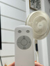 美的（Midea）電風(fēng)扇家用遠(yuǎn)距送風(fēng)遙控智能落地扇七葉智能感溫立式電扇宿舍臥室搖頭 40CM大網(wǎng)罩杏色35mkl 曬單實(shí)拍圖