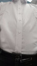 羅蒙（ROMON）純色商務職業(yè)正裝男士白襯衫工裝外套長袖襯衣男CS108白色3XL 曬單實拍圖
