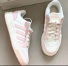 adidas ENTRAP美式校園風(fēng)運動(dòng)板鞋少年感復古籃球鞋男女阿迪達斯   白色/粉色   37 曬單實(shí)拍圖