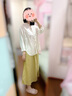 無印良品（MUJI）女式 漢麻棉輕便長裙 長半身裙女裙子 25年夏季女裝 BE1VBC5S 黃色 L （165/70A） 曬單實(shí)拍圖