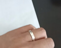 唯一（Winy）999純銀情侶戒指對戒一對實用求婚戒指男士女款生日禮物首飾 曬單實拍圖