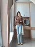 波司登25年羽絨服女士秋90絨輕薄棒球領(lǐng)寬松短款休閑休閑百搭外套 曬單實(shí)拍圖