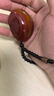 竔立      天然纏絲紅瑪瑙吊墜男女款南紅原石瑪瑙掛件項鏈毛衣鏈?zhǔn)^手把件 瑪瑙手把件 曬單實拍圖