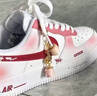耐克（NIKE）球鞋定制 Air Force 1AF1空軍一號(hào) 淺墨染指 玫瑰情話 男女鞋 玫瑰情話 定制款不支持退換  36 全新正品 假一賠十 曬單實(shí)拍圖