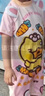 B.Duck小黃鴨嬰幼兒泳衣女寶寶連體短袖游泳裝備可愛(ài)女孩泡溫泉兒童泳衣 曬單實(shí)拍圖