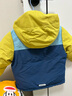 巴拉巴拉童裝兒童羽絨服冬裝男童女童外套三防加厚保暖撞色拼接潮 藍黃色調00483-208424107203 100 cm（充絨量74g） 曬單實(shí)拍圖