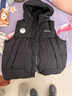 鴨鴨男女同款羽絨馬甲2025年秋季情侶時(shí)尚外穿無(wú)袖鴨絨連帽保暖短外套 曬單實(shí)拍圖