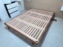 小半實(shí)木床日式家用小戶(hù)型1.5單人床主臥1.8米雙人櫻桃木齊邊榻榻米床 1.5M小嶼榻榻米床-櫸木鋪板 曬單實(shí)拍圖