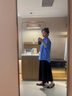 茵曼簡約通勤純棉藍(lán)色襯衫2025秋女裝新款翻領(lǐng)長袖襯衣 天空藍(lán) M 曬單實(shí)拍圖