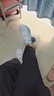 回力女鞋運動(dòng)鞋女2025秋季新款透氣休閑網(wǎng)鞋女軟底輕便百搭減震跑步鞋 白綠色【緩震軟彈，輕便透氣】 38 曬單實(shí)拍圖