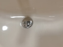 凈騰洗臉盆下水管面盆下水器浴室洗手盆去水管三重防臭排水管 彈跳下水器+90cm不銹鋼下水管 加厚304不銹鋼| 帶溢水口 曬單實(shí)拍圖