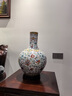 雅客韻景德鎮(zhèn)陶瓷花瓶仿清乾隆斗彩天球瓶客廳插花瓷瓶博古架裝飾品擺件 仿清乾隆暗八仙纏枝蓮天球瓶 曬單實拍圖