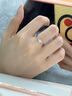 中國黃金鉆石鉑金戒指女求婚鉆戒白金婚戒結婚紀念日禮物送老婆女友生日一吻定情鉑金鉆戒-10分【京速達】 曬單實(shí)拍圖