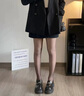 貓人光腿神器黑透膚秋冬防勾絲大碼不掉檔微壓顯瘦收腹提臀打底連褲襪 黑透膚 【平腰連腳 200g/10~20℃】 1條 均碼 （建議80~160斤） 曬單實(shí)拍圖