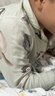 MQDMINI童裝男童睡衣秋季兒童開(kāi)衫家居服套裝寶寶空調服衣服 手繪小企鵝 曬單實(shí)拍圖