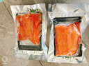 鯨甘郎新疆國產(chǎn)三文魚(yú)中段去皮 非挪威 冰鮮整塊切片刺身壽司生魚(yú)片海鮮 去皮中段400g*2盒【附芥末醬包】 曬單實(shí)拍圖