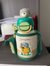杯具熊（BEDDYBEAR）正品開口笑雙飲兒童保溫杯大容量吸管水杯上學(xué)保溫壺 開口笑雙飲保溫杯-愜意C熊 600ml 曬單實(shí)拍圖