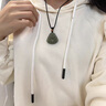 京鑒和田玉佛公吊墜項鏈女大肚佛青玉玉石佛高冰種大號掛繩玉佩附證書(shū) 小號【約28mm*27mm*9mm】 曬單實(shí)拍圖