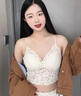 路讓宋純欲美背蕾絲吊帶帶胸墊白色內(nèi)搭背心女夏外穿遮副乳內(nèi)衣抹胸上衣 蕾絲吊帶背心【杏色】 L 【建議100-125斤】 曬單實拍圖