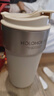 HOLOHOLO陶瓷保溫杯 男女士高顏值咖啡杯 便攜兒童吸管杯茶水杯子節(jié)日禮物 曬單實拍圖