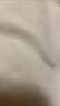 無(wú)印良品（MUJI）女式 彈力羅紋編織 圓領(lǐng)長(zhǎng)袖T恤打底衫女款內(nèi)搭 BB2OVA4S 米白色 XXL  (170/96A) 曬單實(shí)拍圖