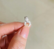 南有栗925銀萬能扣頭卡扣吊墜扣連接扣珍珠項鏈手鏈接頭扣DIY飾品配件 925銀微鑲?cè)f能扣-白金色 曬單實拍圖