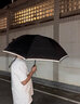 小米有品電動雨傘全自動一鍵全收智能太陽傘遮陽傘防曬防紫外線晴雨傘 墨黑色《電動反向收合》 曬單實拍圖