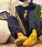 adidas T頭鞋 VL COURT復古板鞋德訓鞋男女阿迪達斯輕運動   黃色/亮白/漢玉白(推薦女生選小半碼)   37 曬單實拍圖