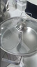 悅攜日本304不銹鋼鴛鴦鍋加厚火鍋家用一體鍋涮火鍋盆電磁爐316 【304不銹鋼】28cm 一體無焊接鴛鴦火 1英寸 曬單實拍圖