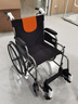 魚躍 (yuwell)手動輪椅車H062折疊老人輕便免充氣鋁合金旅行手推代步 曬單實(shí)拍圖