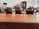雅沁韻 宜興紫砂壺純手工吳榮華原礦紫朱泥仿古泡茶壺家用茶具茶壺套裝 仿古壺.一壺兩杯 190ml 曬單實拍圖