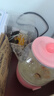 膳魔師（THERMOS）養(yǎng)生壺550ML 迷你家用辦公室女男全自動(dòng)高硼硅玻璃花茶壺學(xué)生宿舍多功能小型便攜煮茶器 EHA-1603E 粉紅色 0.55L 曬單實(shí)拍圖