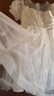 蘿卜唄唄（LUOBOBEIBEI）女童禮服兒童生日公主裙花童婚紗裙主持鋼琴演出服 白色裙子 150  曬單實拍圖