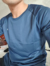 京東京造夏季男士跑步系列運(yùn)動(dòng)短袖男暴汗速干呼吸T恤 丹寧藍(lán) 曬單實(shí)拍圖