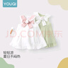 優(yōu)奇女童連衣裙2025新夏裝寶寶可愛兔子吊帶裙夏季小女孩背心裙薄款 曬單實(shí)拍圖