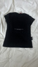 BJHG不計后果 小貓圓領(lǐng)短款T恤女2025夏季新款潮休閑正肩短袖上衣體恤 石墨黑 S （95斤以下） 曬單實(shí)拍圖