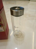 希諾抗菌玻璃杯雙層商務辦公車載水杯男高檔泡茶杯子XN-9303 360mL 曬單實拍圖