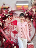 矜持范毛衣女小狗貼布糖果色甜美針織開衫毛衣女2025秋季新款外套 粉色 M 建議90-105斤 曬單實拍圖