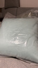OIMG 超大號靠枕抱枕靠墊套純色沙發(fā)抱枕套臥室輕奢腰枕床頭靠背墊 翡翠藍 大號70*70cm【套＋棉芯】 曬單實(shí)拍圖