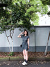 妙奕嘉a字連衣裙裙子女夏季2025新款小個(gè)子氣質(zhì)套裝遮肚子大碼高級(jí)氣質(zhì) 圓領(lǐng)茶歇法式灰色收腰短袖連衣裙 M 【建議80-95斤】 曬單實(shí)拍圖