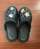 名創(chuàng)優(yōu)品（MINISO）洞洞鞋男女夏季外穿涼鞋防滑厚底踩屎感包頭涼拖鞋 黑色+海洋星星 曬單實拍圖