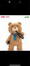 POP MART泡泡瑪特  Ted2泰迪熊可動毛絨玩偶潮玩玩具生日禮物 30cm泰迪熊毛絨 曬單實拍圖
