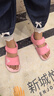 阿迪達(dá)斯（adidas）兒童涼鞋夏季男女大小童沙灘鞋  IH3634粉/白  曬單實(shí)拍圖