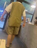 萬(wàn)嘉鑫晟美式純色咖啡師專用高端圍裙設(shè)計(jì)感小眾款奶茶蛋糕店工作圍裙定制 咖啡色-加厚帆布【FM199】 曬單實(shí)拍圖